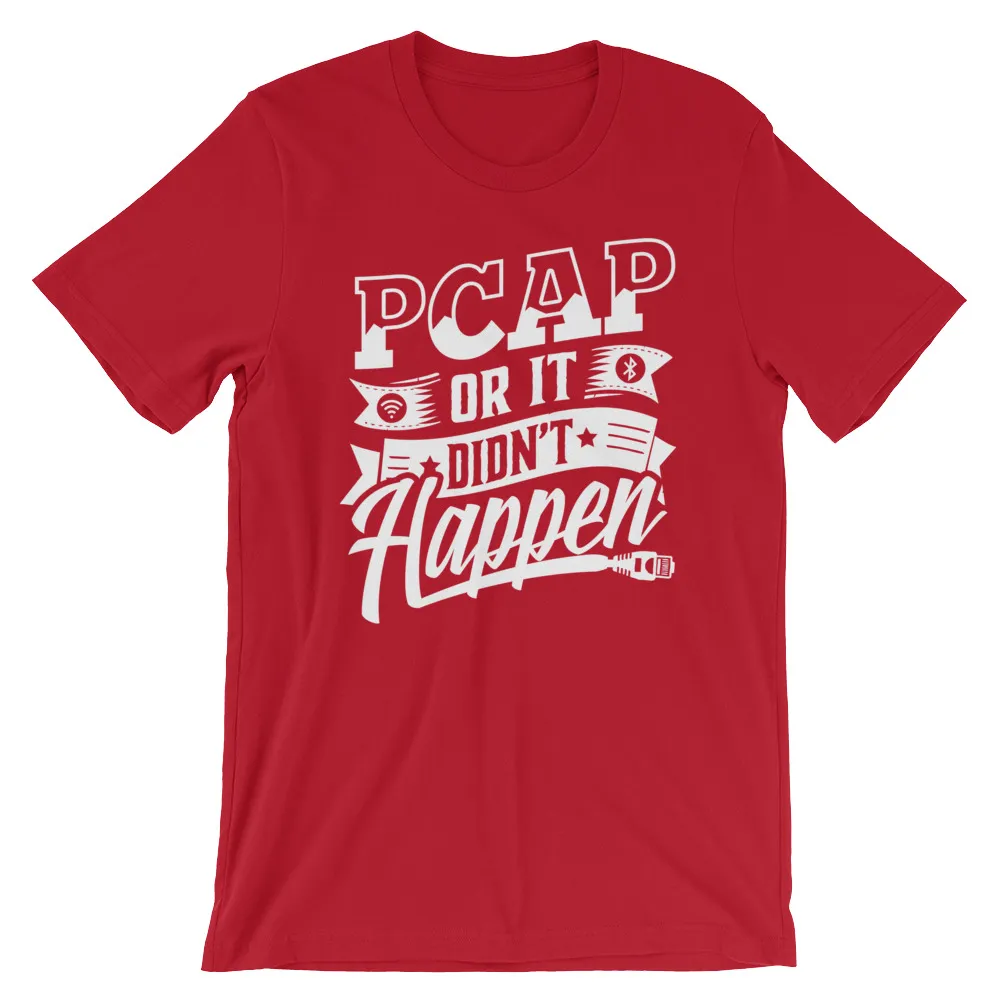 Pcap T-shirt from Hackmethod swag shop