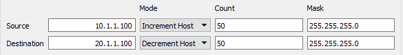 Multiple IP flows