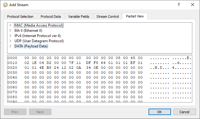 Multicast packet view