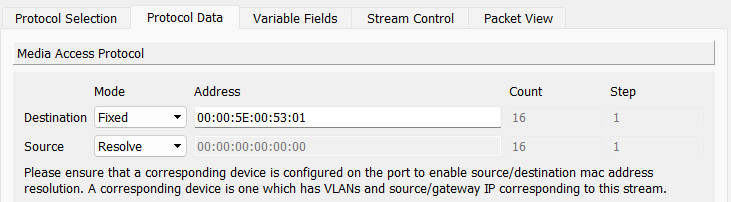 Unknown unicast (Flood) Storm Mac settings