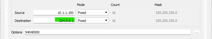 IP destination for IGMPv2 General query