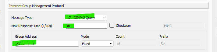 IGMPv2 Group Specific Query