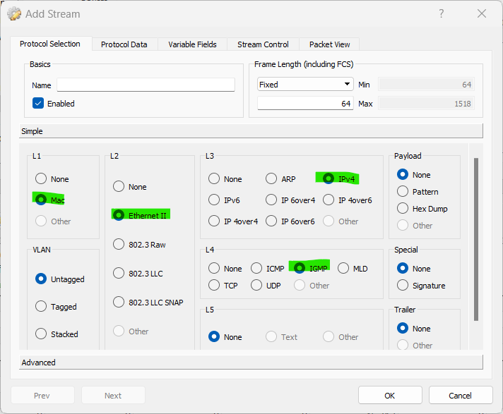 IGMP packet protocols