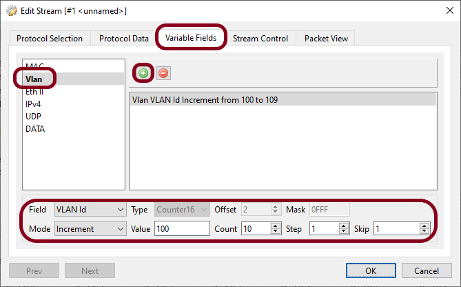 Incrementing VLANs
